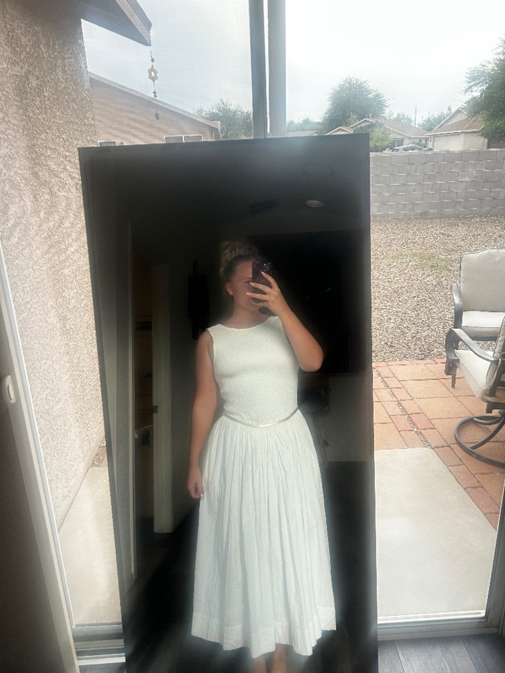 White low back Free People Dress